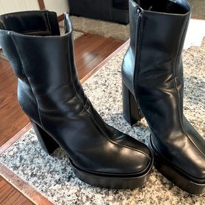 Platform Zara Booties, Size 9.5M